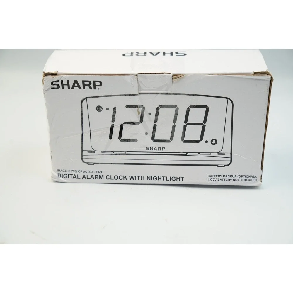 Digital Alarm Clock with Keyboard Style Controls, Battery‎ Back-Up, Easy to Use